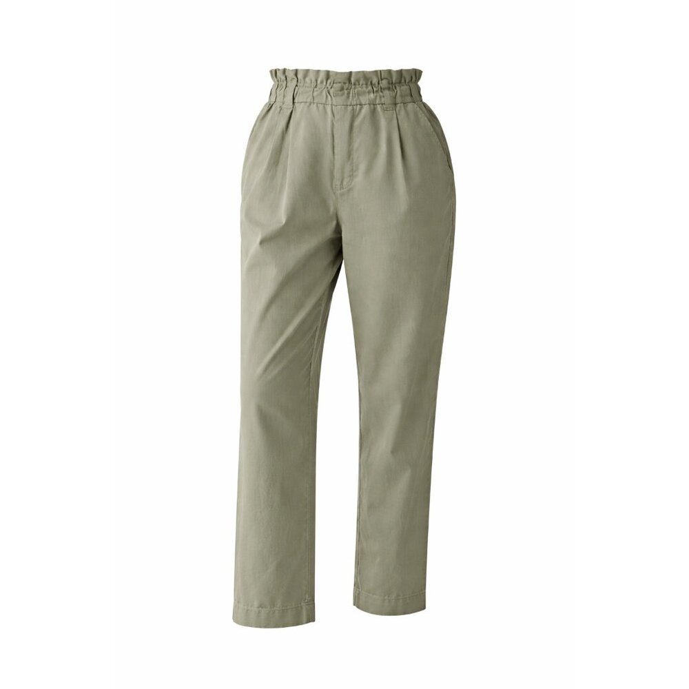 Sage Green Paperbag Waist Pants Everlane Organic Cotton Pull On Size S